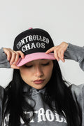 CONTROLLED CHAOS SUEDE HAT - BLACK/PINK