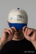 UNBOTHERED SUEDE HAT - OFF WHITE/ROYAL