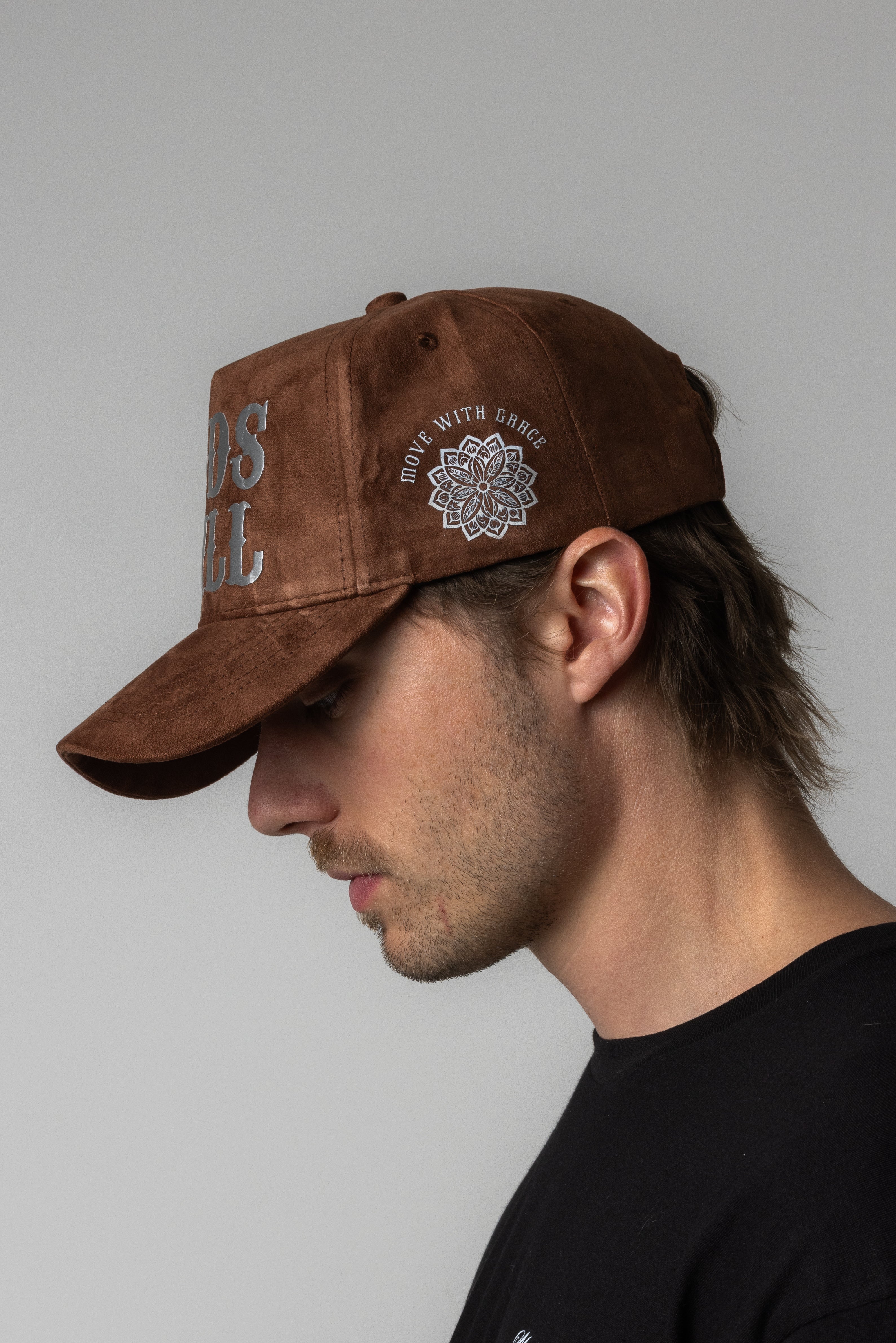 CONTROLLED CHAOS SUEDE HAT - BROWN