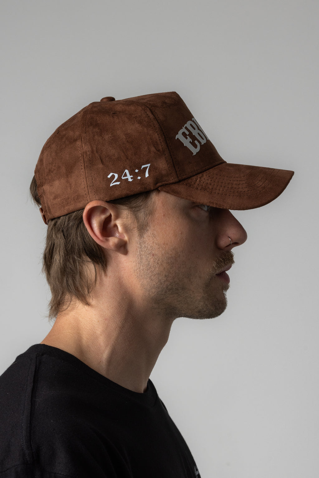 EBIDTA SUEDE HAT - BROWN