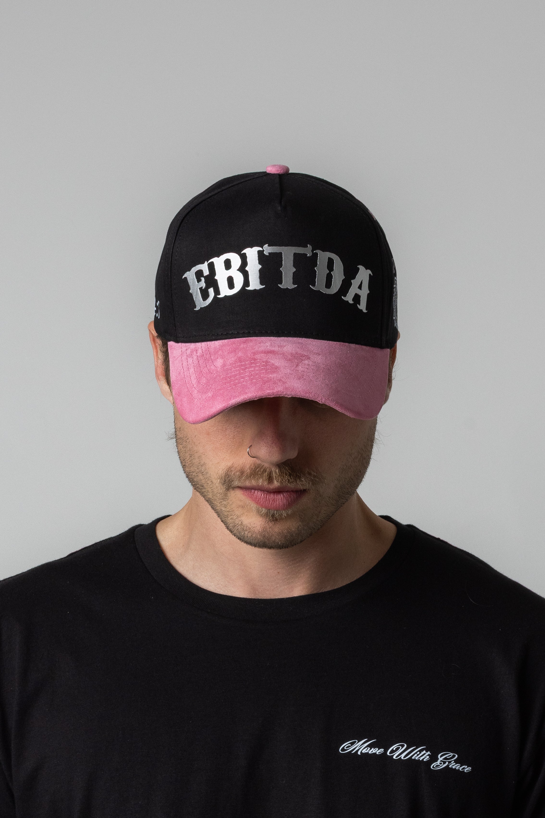 EBIDTA SUEDE HAT - BLACK/PINK