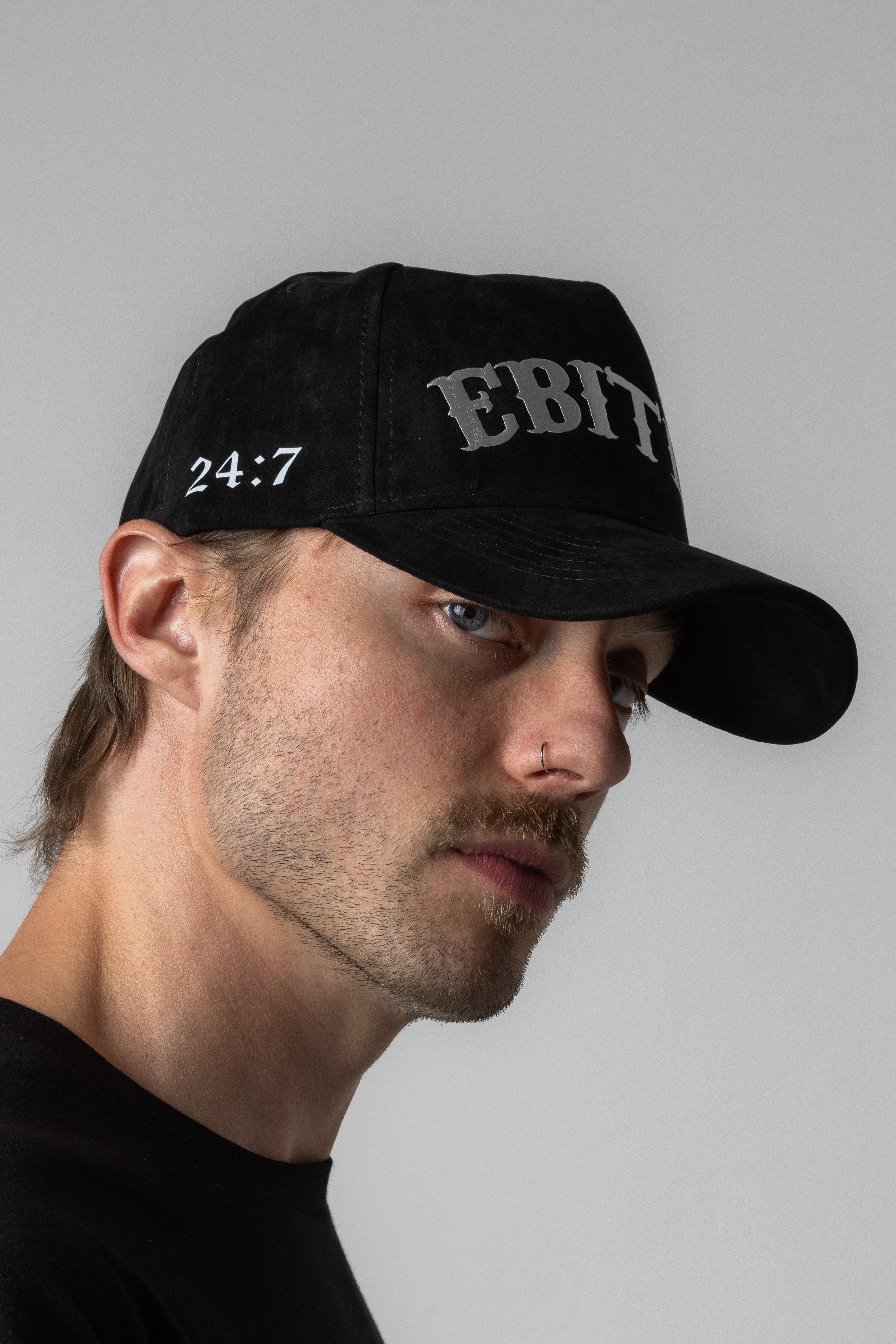 EBIDTA SUEDE HAT - BLACK