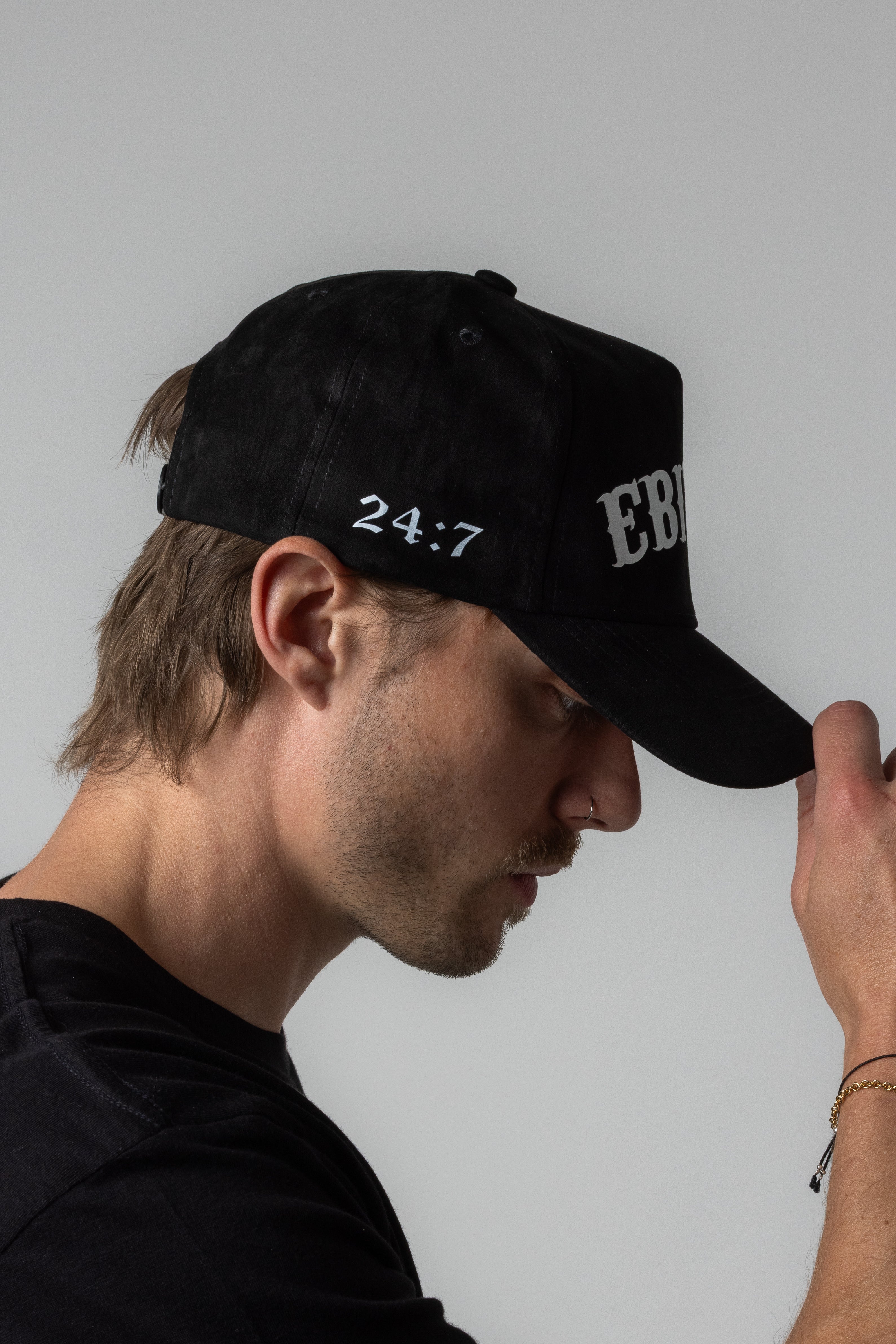 EBIDTA SUEDE HAT - BLACK
