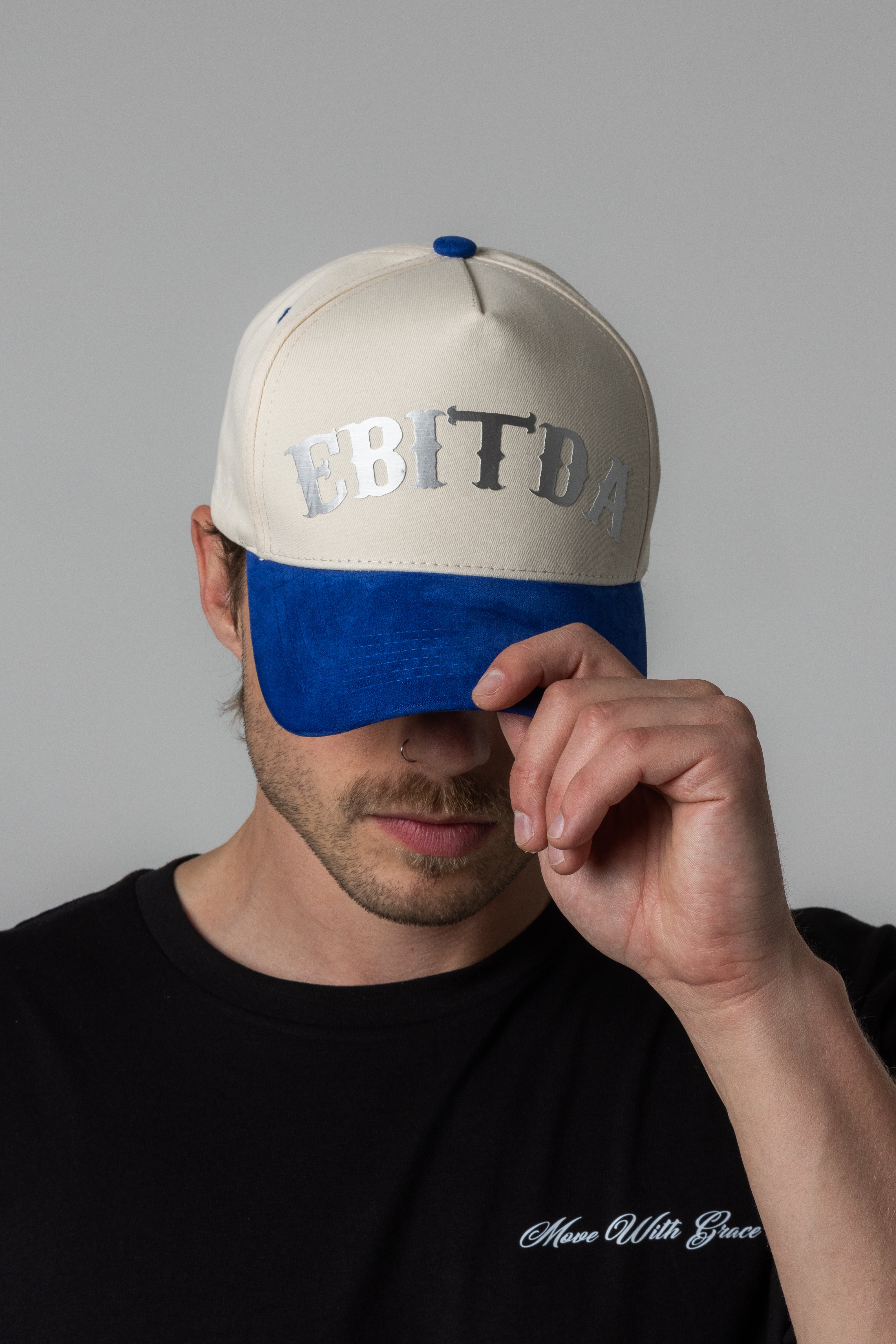 EBIDTA SUEDE HAT - OFF WHITE/ROYAL