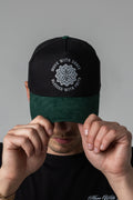 MOVE WITH GRACE SUEDE HAT - BLACK/GREEN