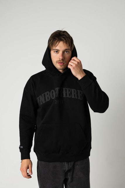 UNBOTHERED HOODIE - BLACK